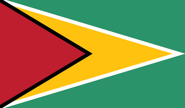 Guyana flag, for article on Guyana independence