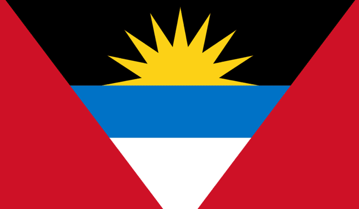 Antigua and Barbuda flag, for article on Antigua and Barbuda independence