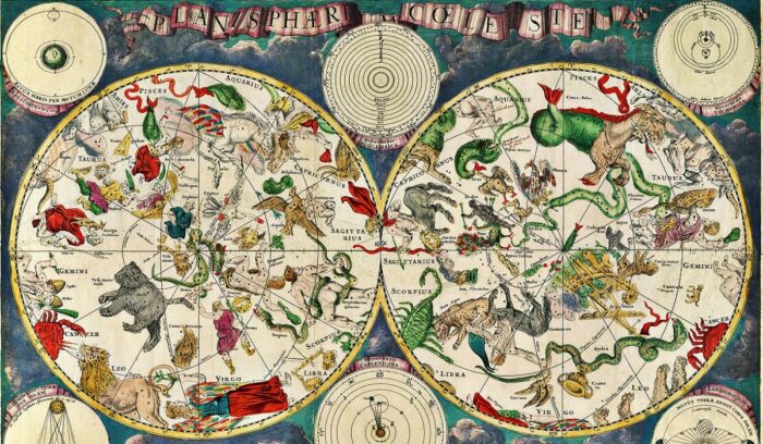A close-up of carved mammoth ivory with ancient markings for an article about oldest star chart