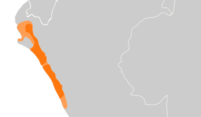 A map of Moche cultural influence, for article on Moche civilization