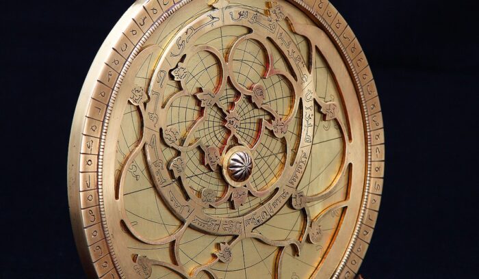 A modern astrolabe made in Tabriz, for article on ancient astronomical instrument