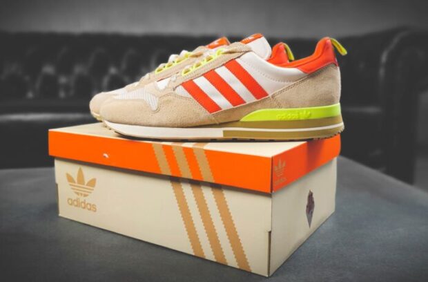 Adidas Shoes on a shoe box|Adidas shoe