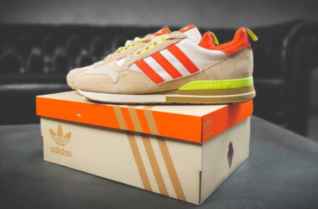 Adidas Shoes on a shoe box|Adidas shoe