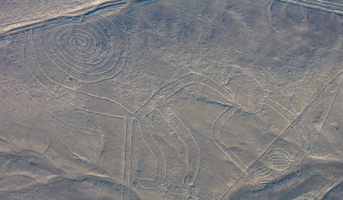 Aerial view of Nazca Lines