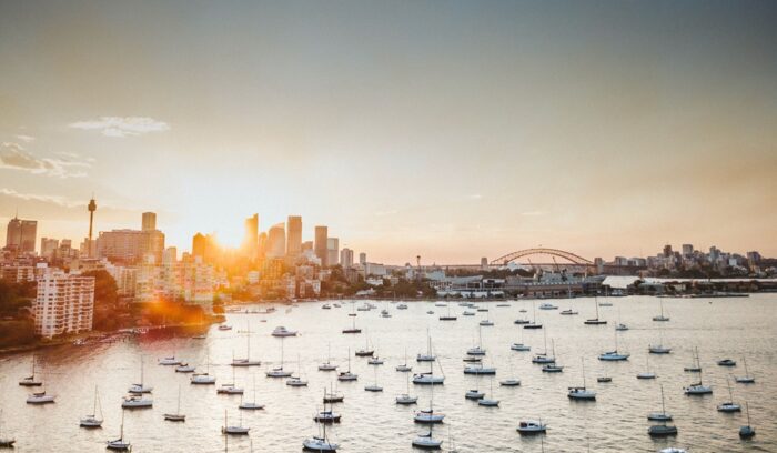 Aerial view of Sydney