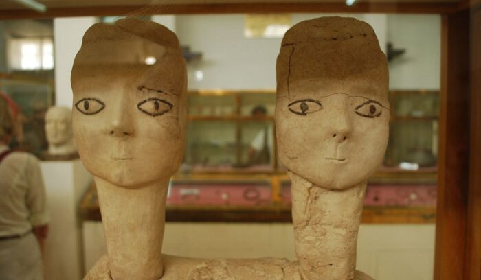 Ain Ghazal statues, for article on Ain Ghazal settlement