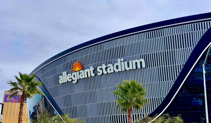 Allegiant Stadium, for article on solar-powered Super Bowl