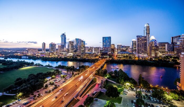 Austin at sunset