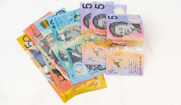 Australian money, for article on student debt relief