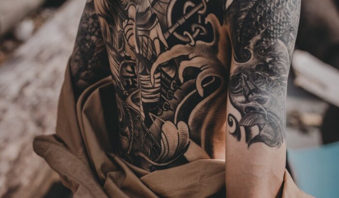 Back tattoo, for article on ancient tattoos