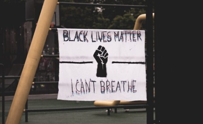 Black Lives Matter sign