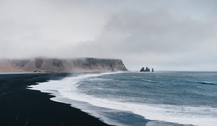 Black sand beach, for article on Norse settlement of Iceland