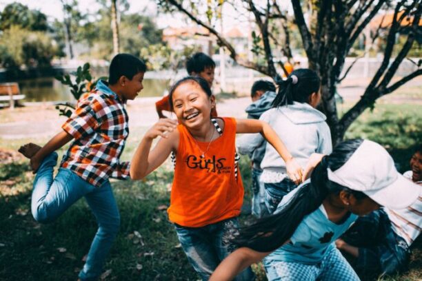 Children playing, for article on children's rights convention