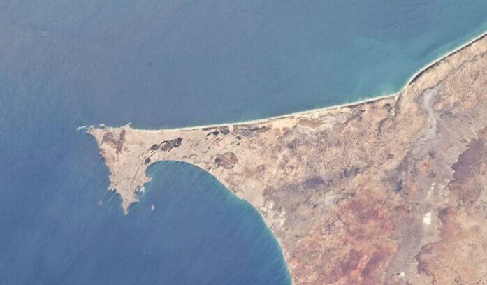 Dakar satellite view, for article on Lebou settlement Cap-Vert