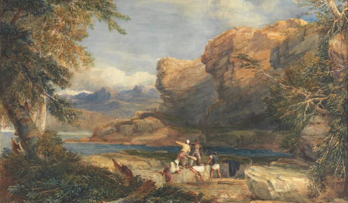 David Cox - Pirate's Isle painting, for article on Belize Town founding