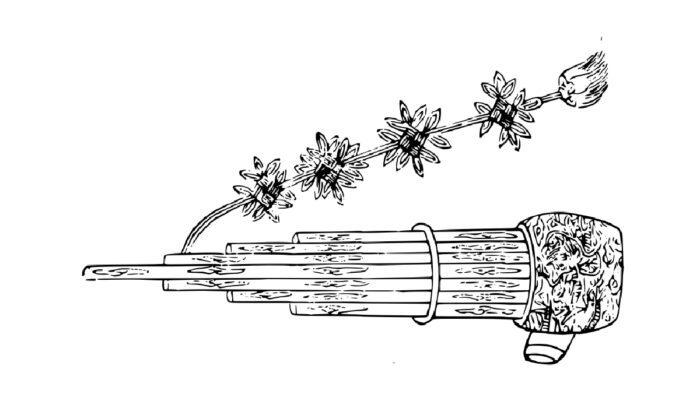 Drawing of sheng instrument, for article on sheng instrument ancient China