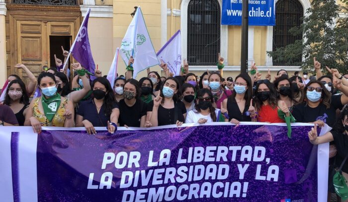 Emilia Schneider protest Chile