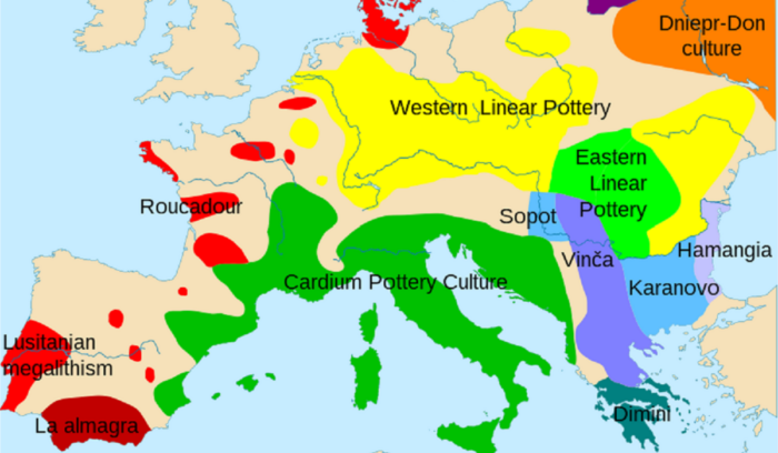 European middle neolithic map