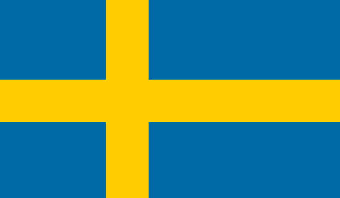 Flag of Sweden, for article on Sweden crowned republic