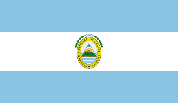 Flag of the Federal Republic of Central America, for article on Honduras independence 1821