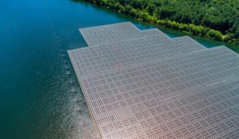 Floating solar panels, for article on floating solar park