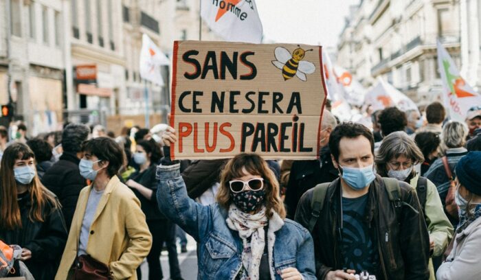 French climate protesters|chris karidis unsplash