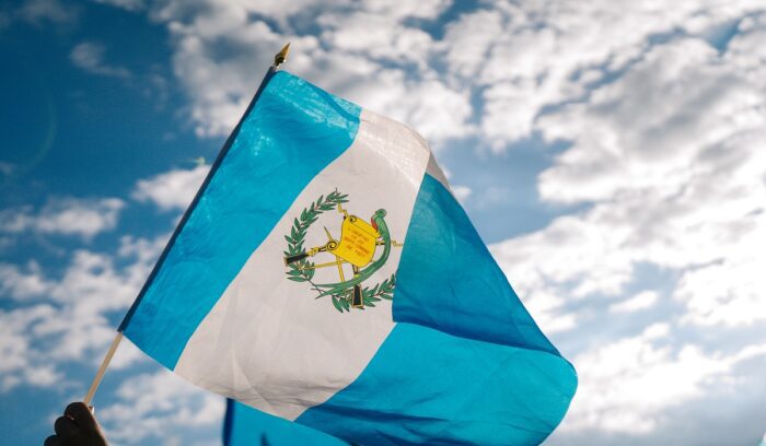 Guatemala flag, for article on river blindness elimination