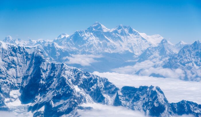 Himalayas including Mt. Everest, for article on Mount Everest summit