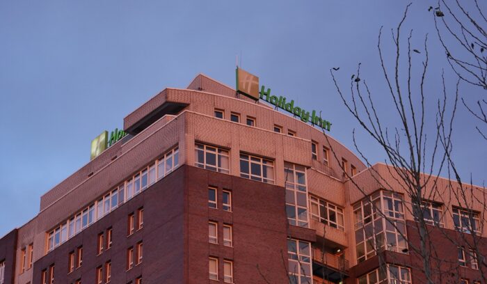 Holiday Inn from outside|holiday inn hotel and suites chihuahua x