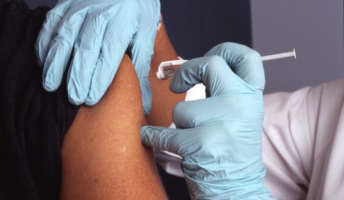 Injecting vaccine, for article on India HPV vaccine