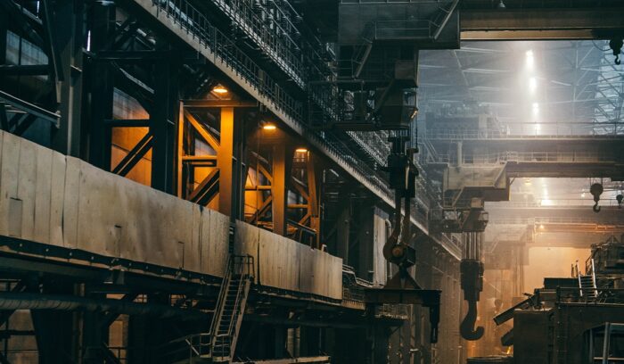 Inside a steel plant, for article on New Zealand emissions reduction