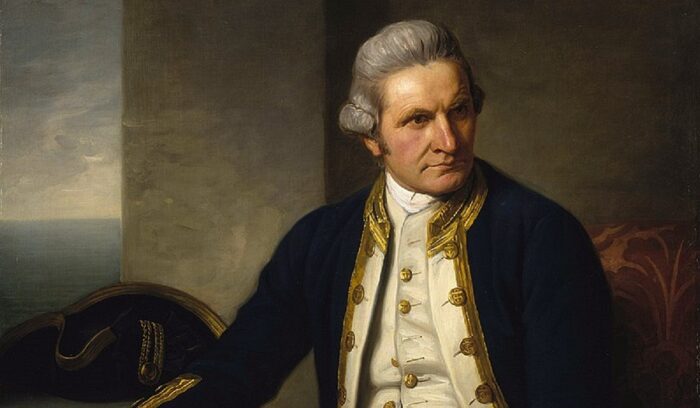 James Cook portrait, for article on Antarctic Circle crossing