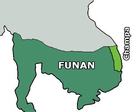 Kingdom of Funan map, for article on Funan kingdom