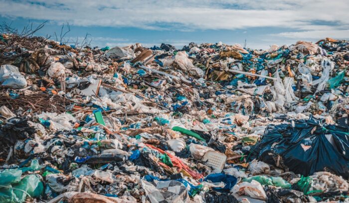 Landfill. A lot of plastic garbage. Environmental problems., for article on plastic waste ban, for article on plastic bag bans