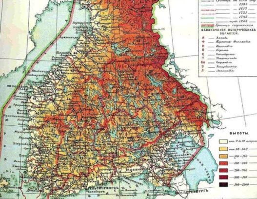 Map of Finland, for article on Finnish autonomy