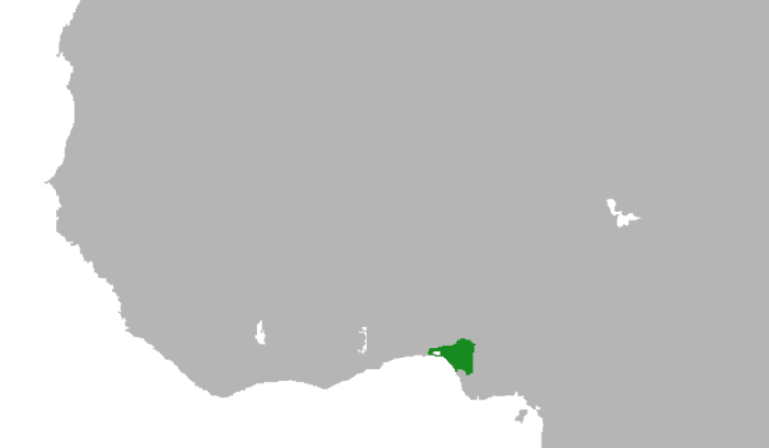 Map of Kingdom of Benin in 1625 C.E., for article on kingdom of benin