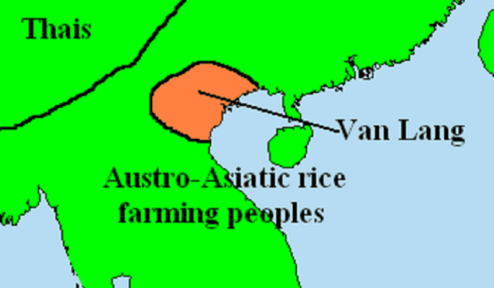 Map of Văn Lang, for article on Hồng Bàng dynasty