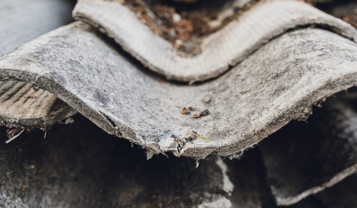 Old asbestos roof