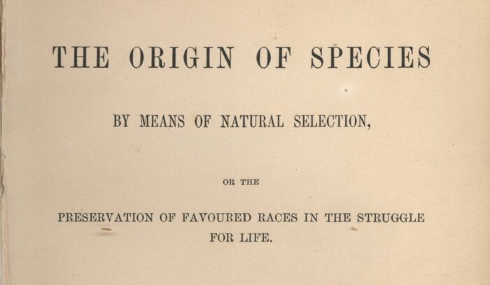Origin of Species title page, for article on natural selection theory