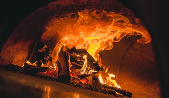 Oven fire, for article on Gravettian roasting pit