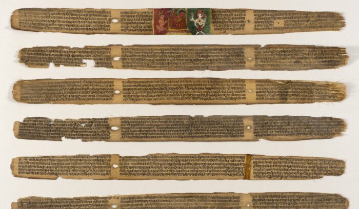 Palm leaves of the Sushruta Samhita or Sahottara-Tantra from Nepal, for article on Sushruta Samhita