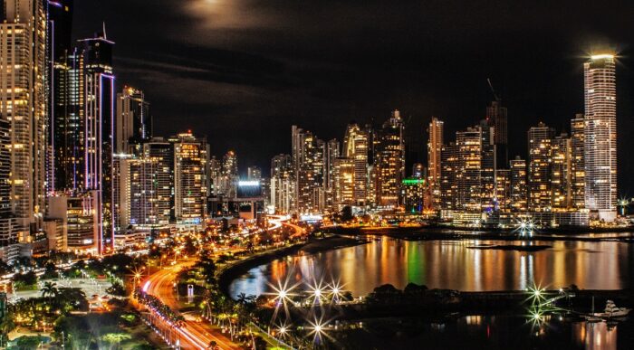 Panama City at night