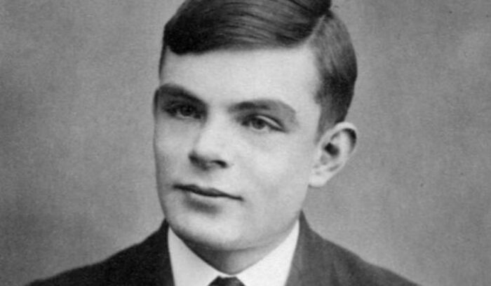 Passport photo of Alan Turing at age 16