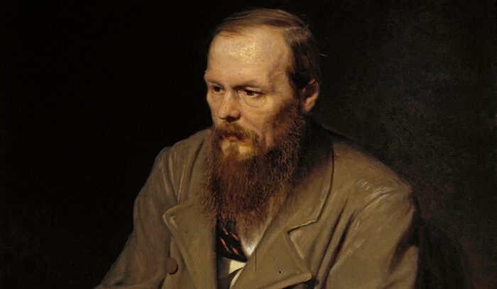 Portrait of Fyodor Dostoyevsky by Vasily Perov, for article on crime and punishment