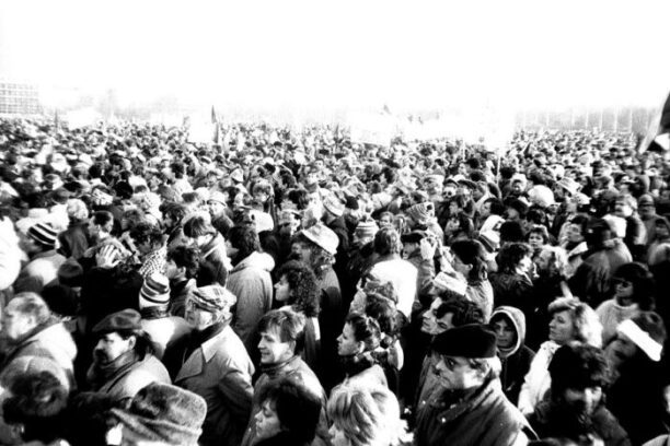 Prague in the Velvet Revolution, for article on velvet revolution