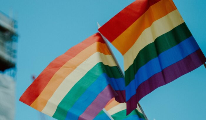 Pride flags waving|Myanmar