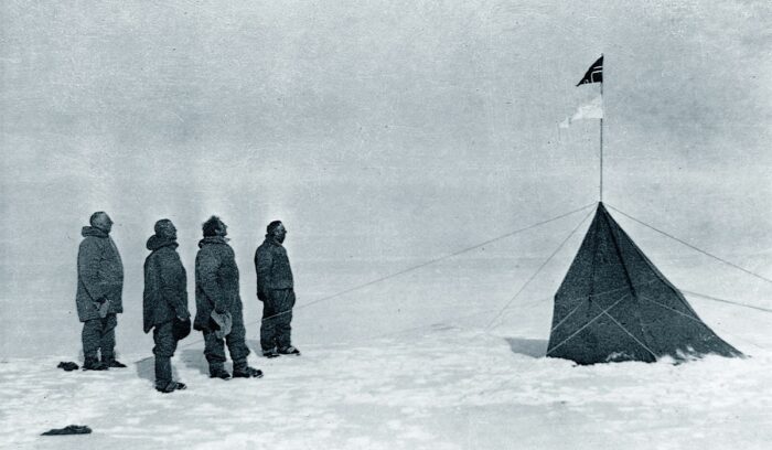 Roald Amundsen at the South Pole, for article on Amundsen South Pole expedition