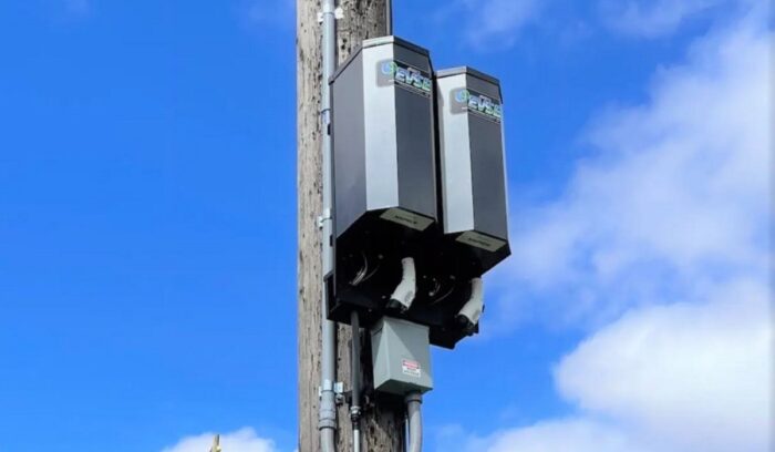 Seattle City Light pole EV charger