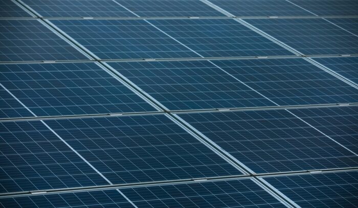 Solar panels installed on a rooftop representing solar power prices and renewable energy options, for article on domestic solar cell production, for article on silicon solar cell