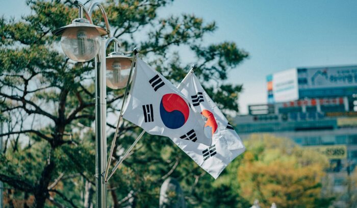 South Korean flags, for article on catch-up vaccination